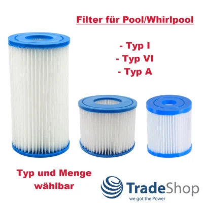 Pool-Filter für Intex Easy Set Pool, Bestway Lay-Z-Spa / 58381 58145 1249 l/h - Bild 1 von 4
