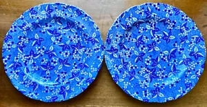2x Spode England Blue Room Collection "Valencia" Chintz Teller 9,25" NEUWERTIG - Bild 1 von 6