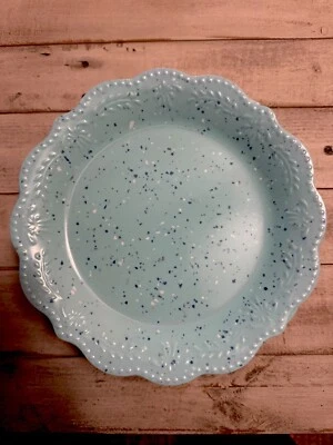 Nuevo Juego de 4 platos de almuerzo/postre moteados verde azulado melamina Juliette Pioneer Woman Foto 1 de 3