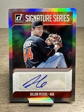 2018 Donruss Signature Series SS-DP Dillon Peters Auto Miami Marlins