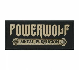 Powerwolf Metal Is Religion Sew-on Patch | German Power Heavy Metal Band Logo - Picture 1 of 2