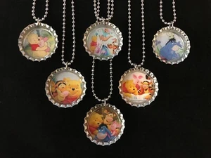 Winnie the Pooh / necklaces /6 party favors/ gift / birthday / necklace / Eeyore - Picture 1 of 7