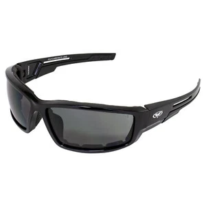 Global Vision Sly Padded Motorcycle Safety Sunglasses ANSI Z87.1 Black Frame - Picture 1 of 7