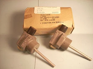 2 KIDDIE AIRCRAFT VALVE CHECK 870414 NSN 4820-00-614-3362 VALCOR 870414 3000 PSI - Picture 1 of 3