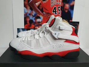 Nike AIR JORDAN 6 RINGS White University Red Men’s UK 9 EUR 44 (322992 126) - Picture 1 of 8