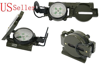 Brújula Lensática Militar Camping Senderismo Estilo Ejército Supervivencia Marcha Metal Foto 1 de 4