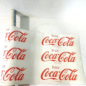 Roll of Enjoy Coca Cola advertising vinyl banner store display - Picture 1 of 5