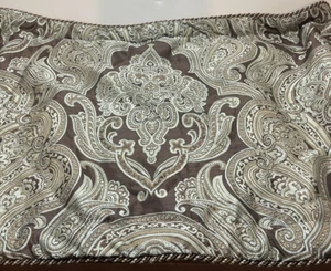 Croscill Home Imperial Menge 2 King/Groß Kissenbezüge braun Damast gereilt - Bild 1 von 10