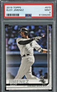 2019 Topps #670 Eloy Jimenez Chicago White Sox RC Rookie PSA 9 MINT & BONUS CARd - Picture 1 of 1
