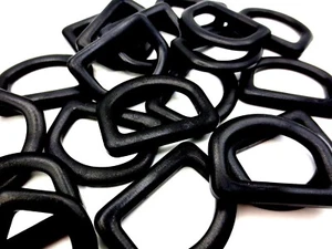 1" 25mm Wide Fit D Ring Plastic for Strap Clip Cord Webbing Sling Pack DURABLE - Picture 1 of 11