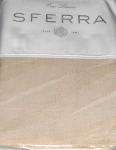 Sferra Piuma Stone Euro Continental Sham Cotton Sateen Jacquard Abstract New - Picture 1 of 3