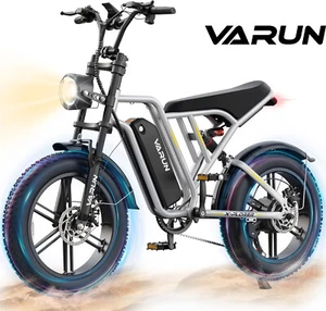 20'' 48V Fat Tire E-Bike 7 Speed Disc Brakes Electric Bicycle For Unisex Adults - Picture 1 of 7