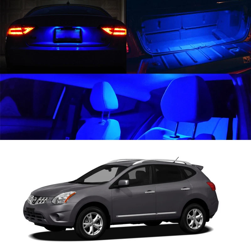 Bombilla interior LED AZUL xenón para Nissan Rogue (mapa domo maletero matrícula) Foto 1 de 1