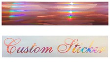 Custom Text Stickers & Decals - Personalised Quotes, Names, Slogans (Made To Order In UK)