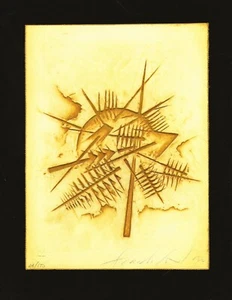 Colpo D'ala Di Arnaldo Pomodoro (Only Signed) & separate Signed/Numbered Etching - Imagen 1 de 5