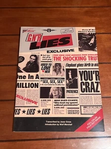 Guns N Roses GNR Lies Music Book - Picture 1 of 4