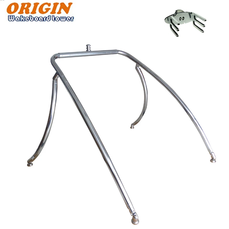 ORIGIN WAKEBOAD TOWER Origin Advancer Wakeboard Tower Polished Plus 1 Wakeboard Tower Rack 5Yrs Wty