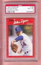 1990  DONRUSS  AQUEOUS  NOLAN RYAN   TEST ISSUE   PSA 8  HOF