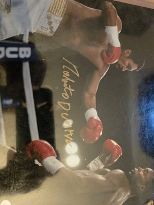 Foto autógrafo de Roberto Duran 8x10 holograma PSA Foto 1 de 4