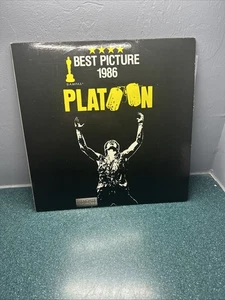 Laserdisc * Platoon * Charlie Sheen Tom Berenger Willem Dafoe Exc Condition - Picture 1 of 4