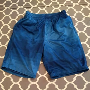 Volcom Shorts Elastic Waistband Skate Surf Clothing Blue Size Medium - Picture 1 of 9