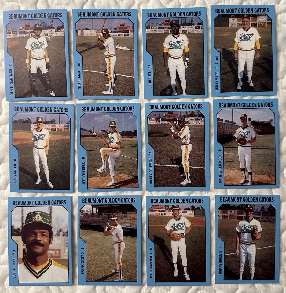 1985 TCMA Beaumont Golden Gators team set singles - Image 1 of 4