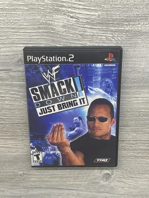 WWE Smackdown Just Bring It PlayStation 2 PS2 - CIB w/Manual! PRISTINE Mint Disc - Image 1 of 4