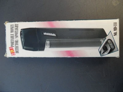 Schwarzlichtlampe Geldscheinprüfer Geldtester UV Fälschungstester mit Taschenl. - Bild 1 von 4