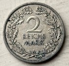 2 Reichsmark 1925 A Weimarer Republik Silbermünze