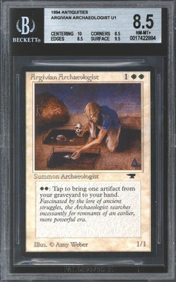 Magic MTG Antiquities Argivian Archaeologist BGS 8.5 NEAR MINT NM 10 8.5 8.5 9.5 - Image 1 of 2