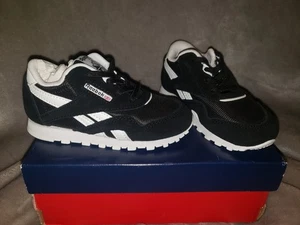 REEBOK Infant / Size 8 / Black & White Tennis Shoes - Picture 1 of 6