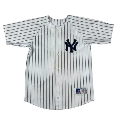 New York Yankees Russell Athletic Alex Rodriguez Pinstripes Jersey Mens Size Med - Image 1 of 4