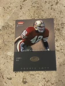 #’d /1986 - 2004 Fleer Greats of the Game Ronnie Lott Glory Their Time HOF PWE - Picture 1 of 3