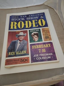 1964 San Antonio Stock Show & Rodeo Program Rex Allen Molly Bee - Picture 1 of 6