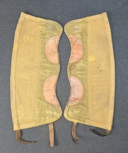 Original WW2 British Army 1944 Dated Webbed Gators - Picture 1 of 4