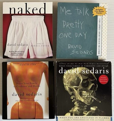 (Lot of 4) DAVID SEDARIS Audiobooks CD, Bestsellers Read by the Author 1997-2005 — 第 1/4 张图片