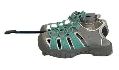 Sandalia Dicks Sporting Goods niño niña talla 9K joven enjaulada honda trasera gris verde azulado/nueva Foto 1 de 4