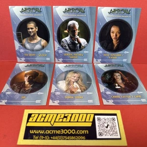 Cryptozoic ARROW Season 3 - Complete CHARACTER BIO 6 Card Chase Set 2016 C1-C6 - Picture 1 of 2