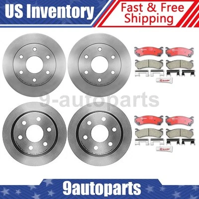 Комплект передних и задних тормозных колодок Brembo для Chevrolet Silverado 1500 2002-2002 годов выпуска - Изображение 1 из 4