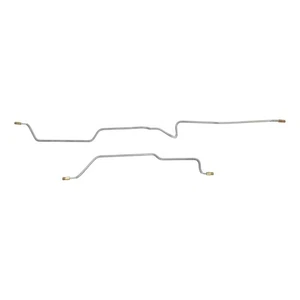 Rear Axle Brake Line Tubes Non ABS 1997-06 Jeep Wrangler TJ OE Steel 2pc - Picture 1 of 9