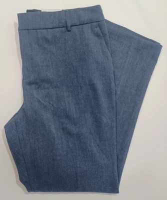 Nine West Women's Heather Navy Mid-Rise Barely Bootcut Pants Size 18 - Image 1 of 4