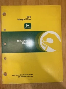John Deere 620 Integral Disk Operator's Manual OM-N200140 Issue K8 - Bild 1 von 2