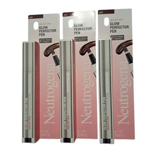 Neutrogena Glow Perfector Pen Deep Concealer Click Lot Of 3 New In Box 1.0 oz - Picture 1 of 9