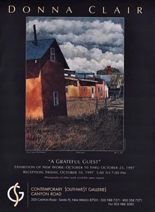 1997 DONNA CLAIR Art Gallery Exhibit 1-Page Magazine PRINT AD - Picture 1 of 1