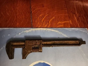 Oldtimer 9" Ford verstellbarer Auto Monkey Schraubenschlüssel mit Ölablassschraube Schraubenschlüssel (1B7) - Bild 1 von 3