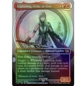Foil Lightning, Army Of One (borderless) (320) M/NM Magic MTG Final Fantasy - Picture 1 of 1