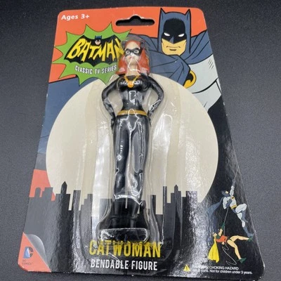 Figura Flexible Catwoman 1966 Programa de TV Batman DC Super Hero 5" Selina Kyle Sellado Foto 1 de 4