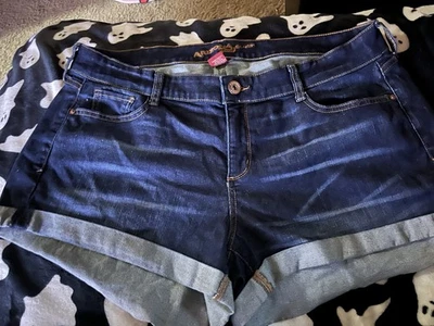 Shorts femininos Arizona azul marinho e azul - Imagem 1 de 4