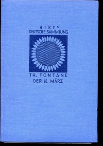 Hirts Deutsche Sammlung - Der 18. März - Th. Fontane -- - Imagen 1 de 1
