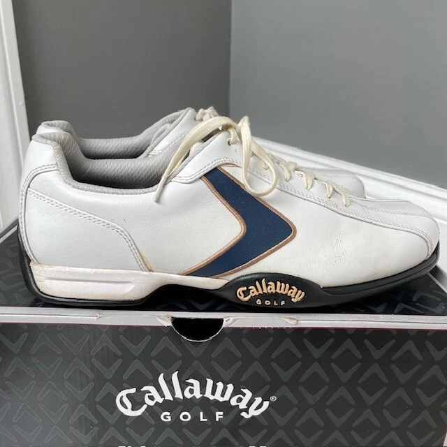 Callaway Men's M355 Golf Shoes Size US 10 / UK9 Chev-1 X-Series White/Navy/Gold - Image 1 of 4